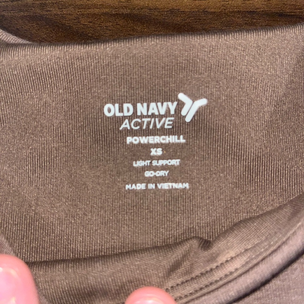 brown racer back cropped tank